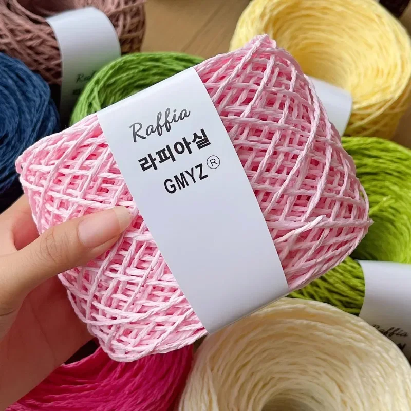 خيوط رافية طبيعية منفوشة ، حبل - مراجعة Crochet Bag Raffia وسعره